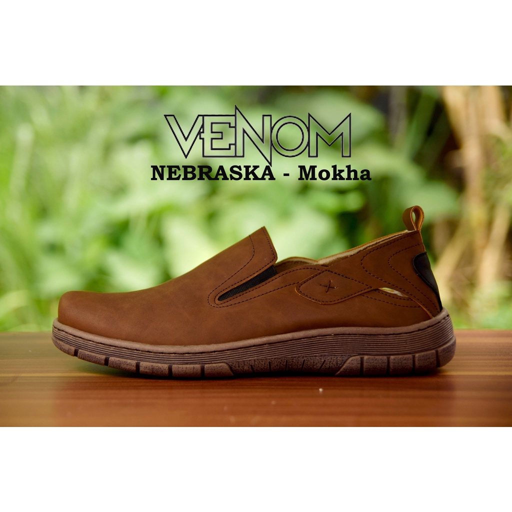 VENOM NEBRASKA MOKHA -Sepatu Big Size  45.46.47.48.49.50- Sepatu Slip On Casual Loafers Pria Ukuran 