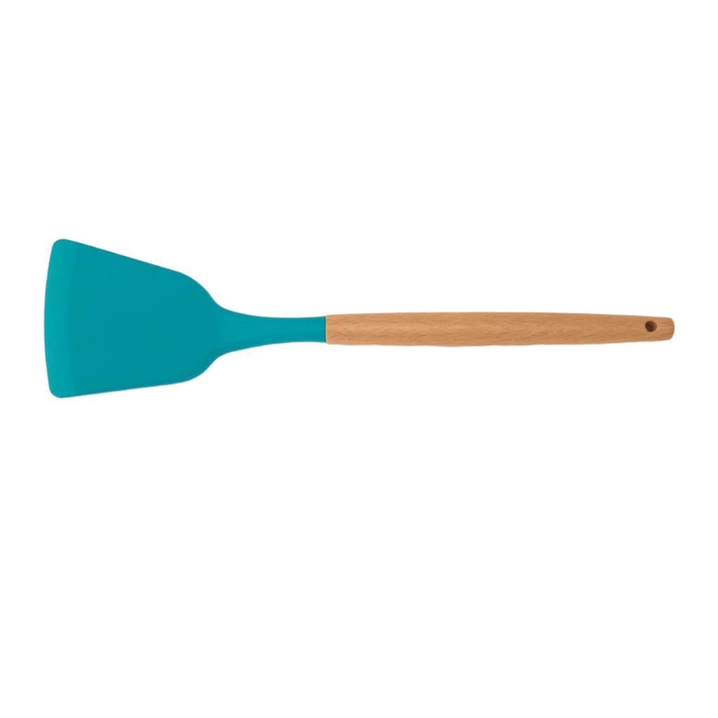 KING[SMW] Spatula Silicone Gagang Kayu / Spatula Silikon Tahan Panas / Wooden Spatula / Spatula Masak Anti Masak