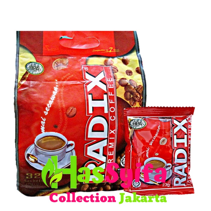 

[TERJANGKAU] RADIX PREMIX COFFE KOPI PRACAMPURA MAI SECAWAN 32 SACHET HPA MALAYSIA