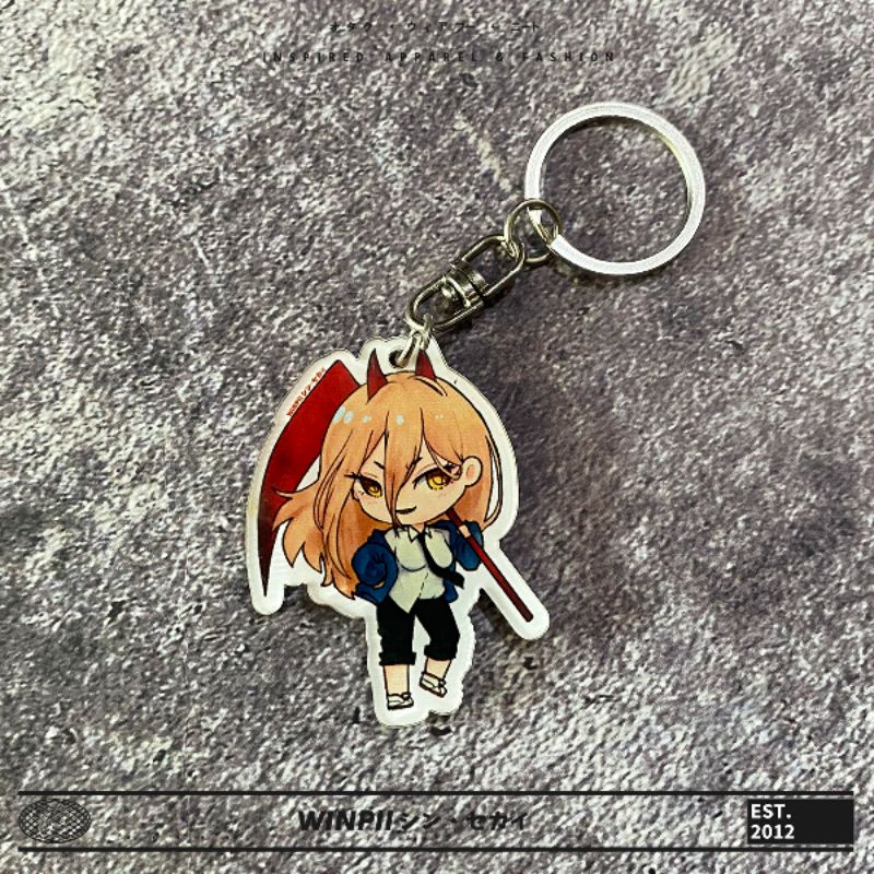 Keychain Akrilik Power Anime Chainsaw Man