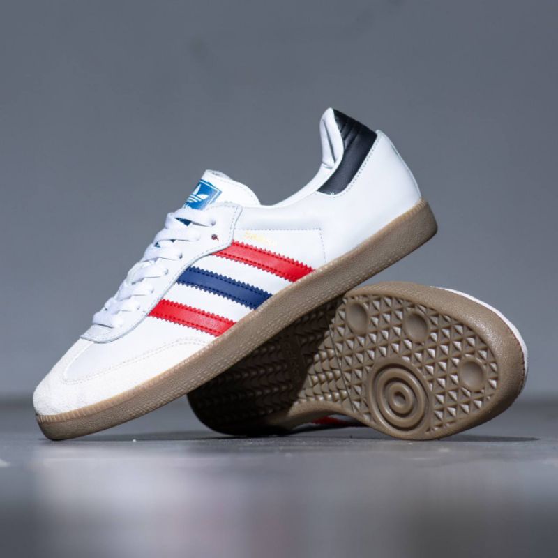 adidas samba white and navy