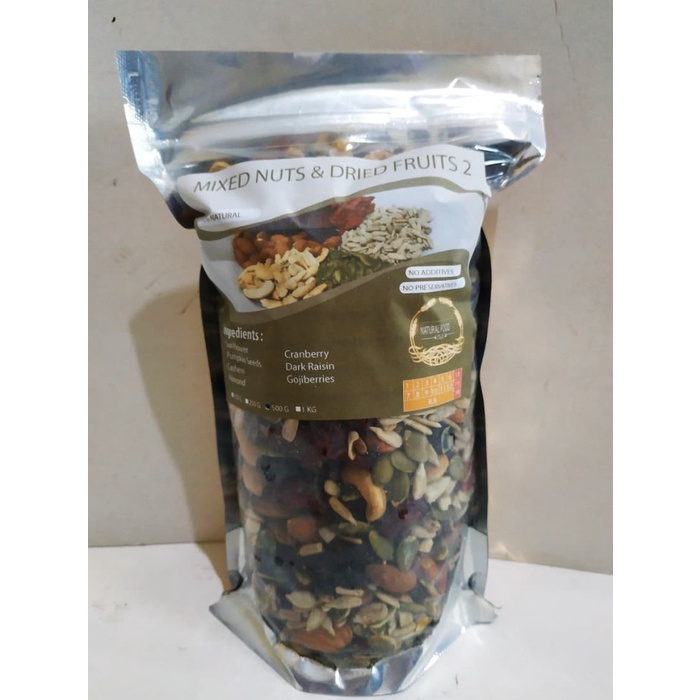 

Mixed Nuts And Dried Fruits 2 - 500 Gr Tx00F0