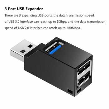 Mini USB Hub Super Speed Dengan 2 Port USB 2.0 dan 1 Port USB 3.0 Untuk Laptop Komputer / Usb Hub 3 Ports Connection USB 2.0 Kecepatan Data Transfer Rate Up To 480 Mbps / Super Speed Usb Konektor Usb Cabang 3 Ports Mini Super Speed / USB Transfer Data