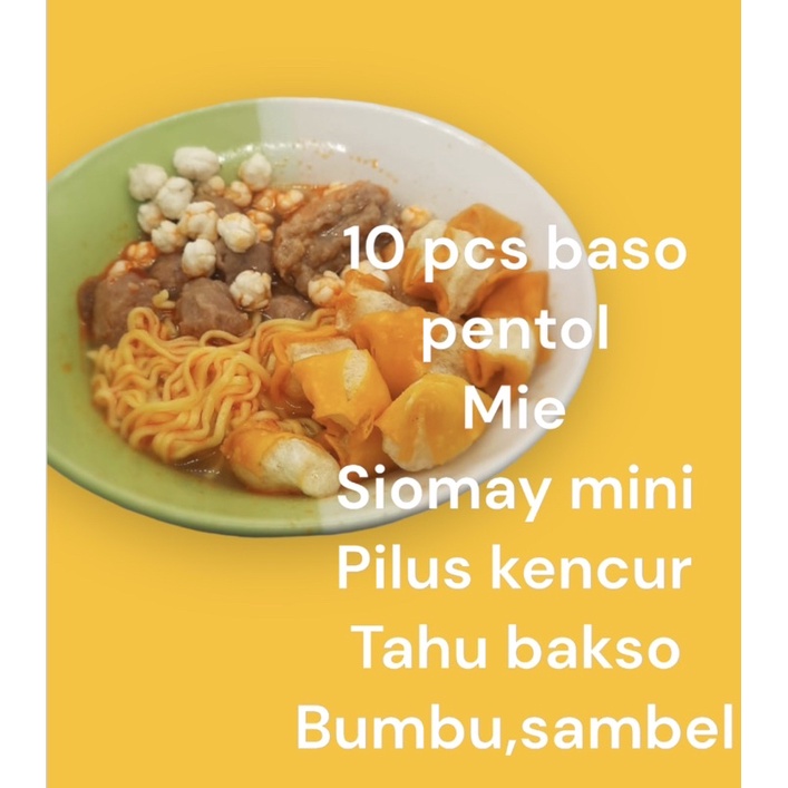 BASO PENTOL KOMPLIT+BUMBU KEMASAN VAKUM/LIBAN FOOD/BASO PENTOL