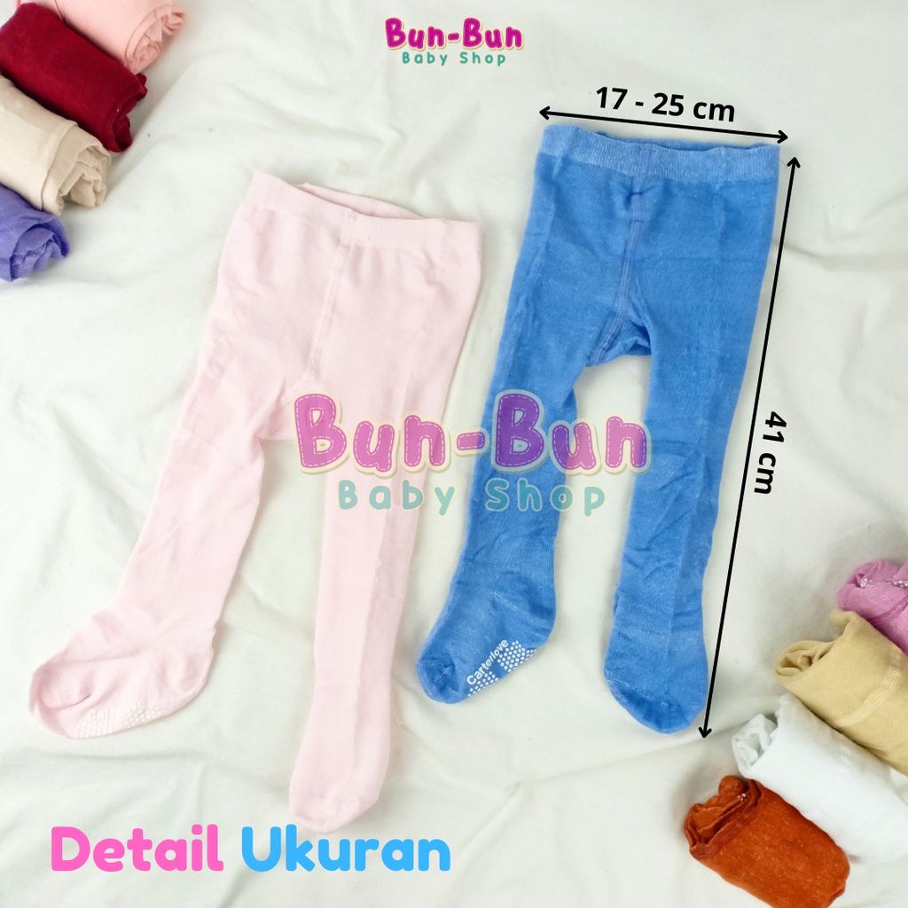 CarterLove Import Legging Bayi Polos 6-12 Bulan Celana Panjang Kaki Tutup Leging Cotton Rich 0-6 Balita Anak Laki Perempuan Baby Stocking Perlengkapan Baru Lahir Peralatan New Born Boy Girl Bunbunbabyshop