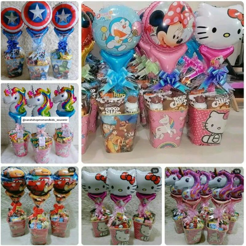 

PAKET SOUVENIR ULANG TAHUN TEMPAT SAMPAH KARAKTER + BALON KARAKTER / GODIEBAG SNACK / PAKET SNACK MURAH / PAKET LEBARAN KARAKTER / PAKET SANTUNAN / PAKET HEMAT