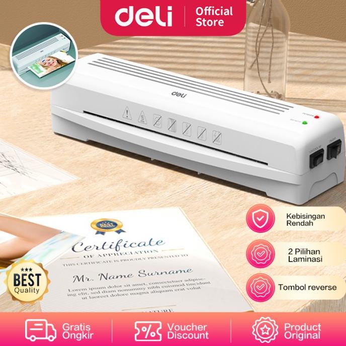 

Deli Laminator Machine/Mesin Laminating A3 A4 Panas/Dingin E1437X