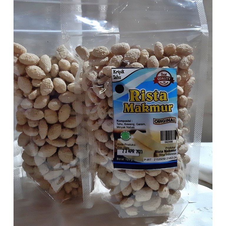 

KERIPIK TAHU 125 GR ORIGINAL, OLEH-OLEH KHAS BLITAR