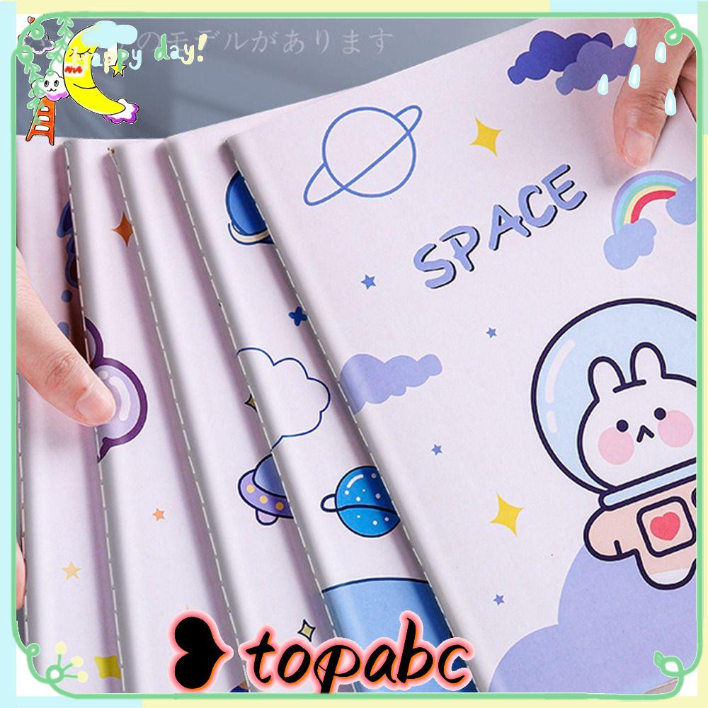 Top 5PCS/Set A5/B5 Notebook Set Siswa Aksesoris Kreatif Alat Tulis Penebalan Harian Mingguan Planner Book