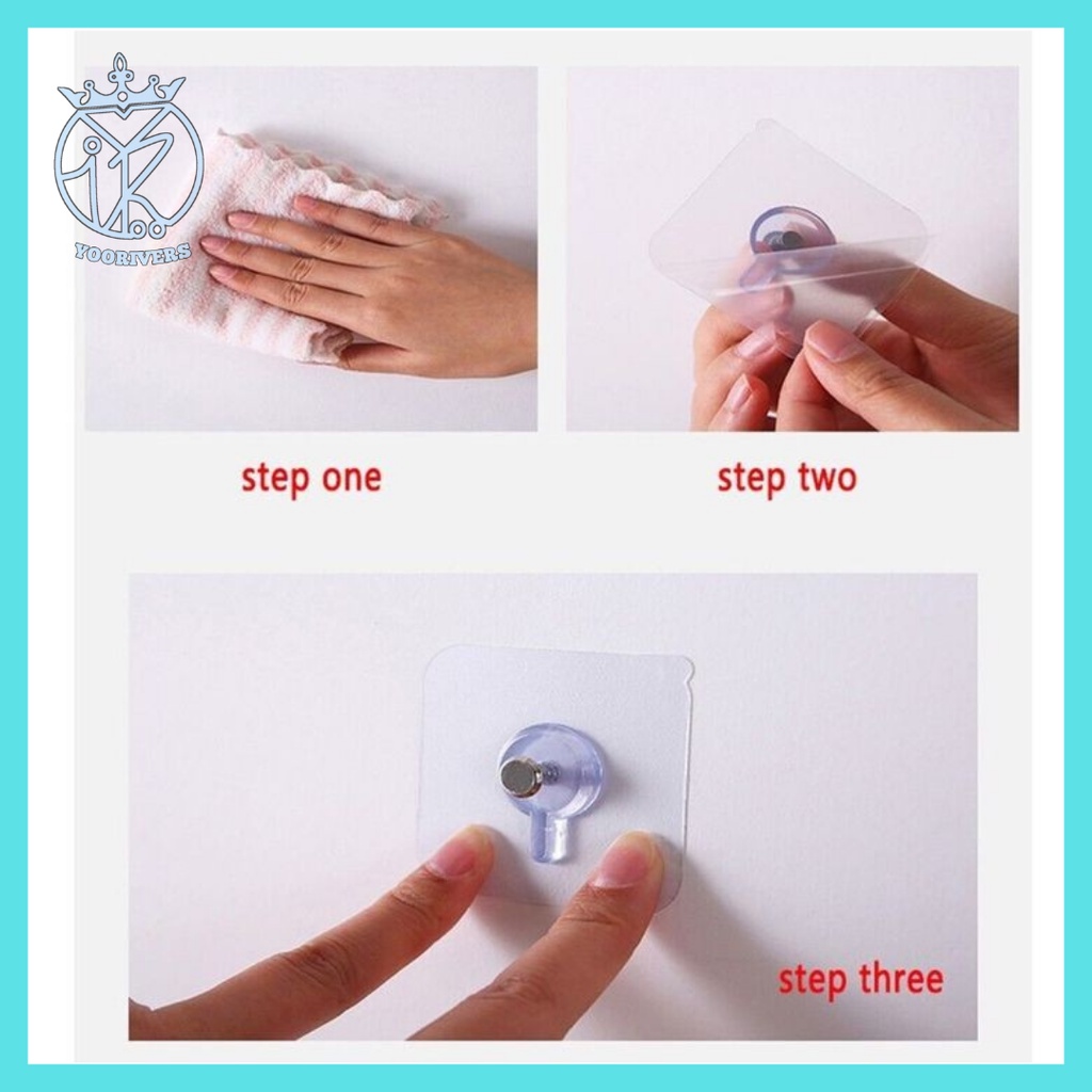 Hook Paku Gantungan Tempel Dinding Super Kuat