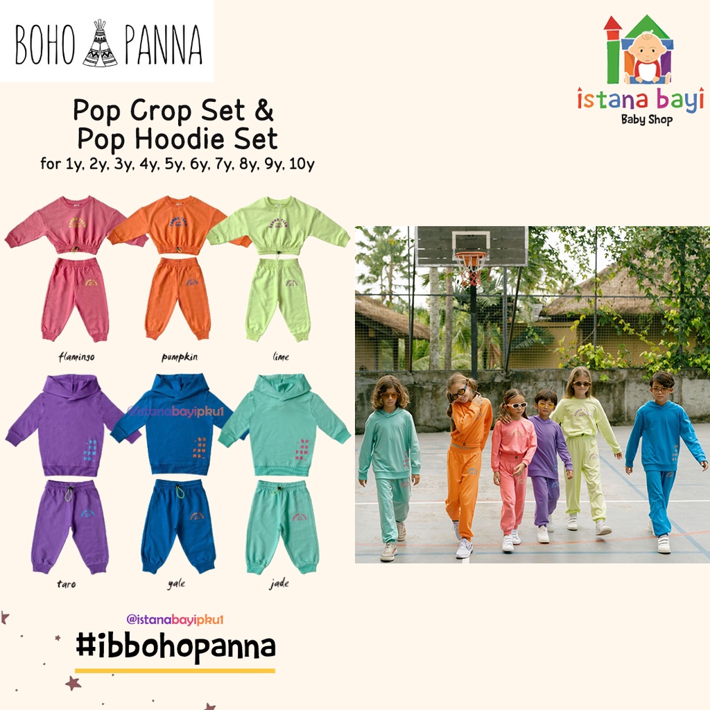 BOHOPANNA POP HOODIE SET - SETELAN 1-10 TAHUN