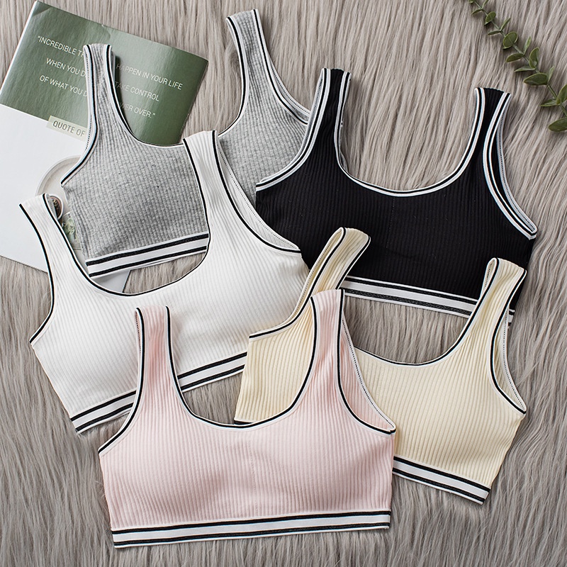 Miniset Bra ada busa nyaman dan menyerap keringat untuk anak remaja aktif