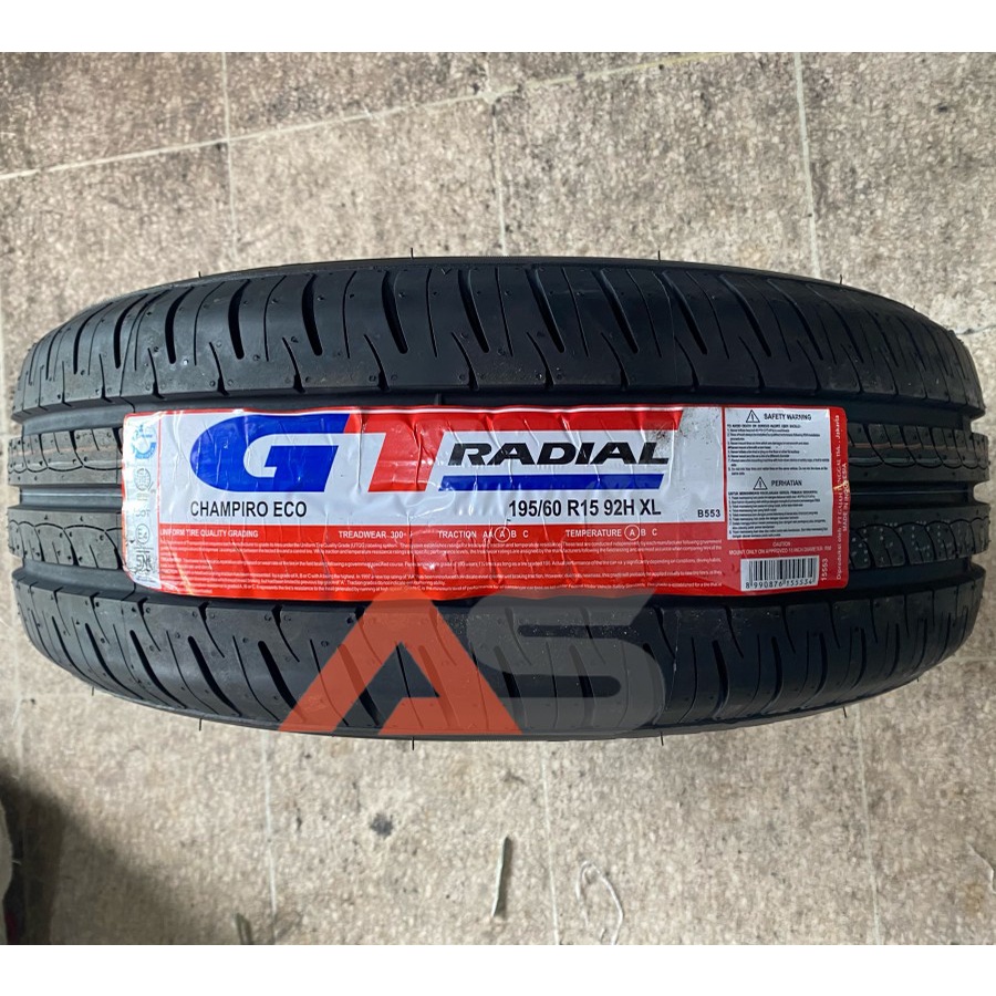 Ban GT Radial Gajah Tunggal Champiro Eco 195 / 60 R 15 R15