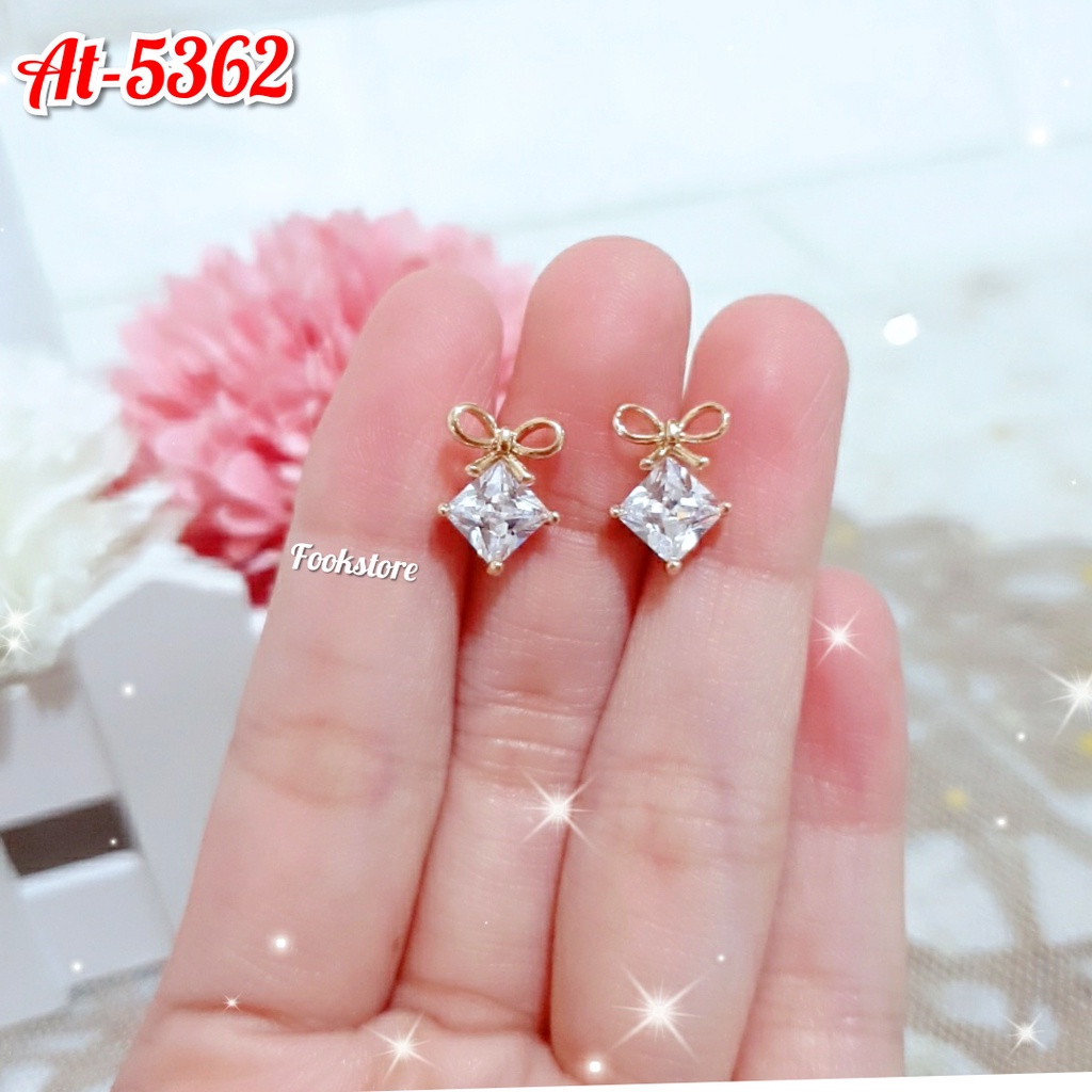 Anting Tusuk Stud Wanita Perhiasan fashion Korea Anti Alergi/COD