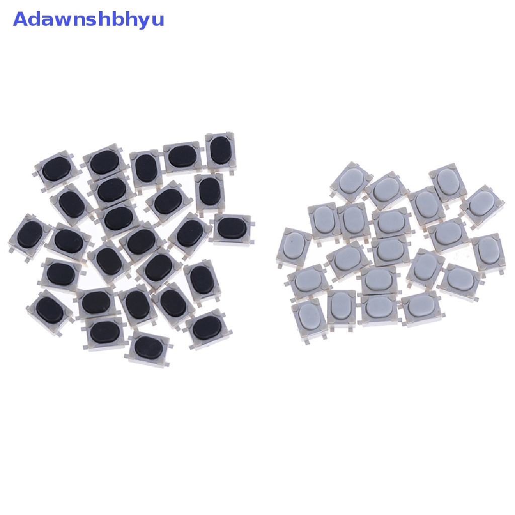 Adhyu 20PCS 3 * 4 * 2.5mm SMD Saklar Kebijaksanaan 4pin Sentuh Saklar Tombol Mikro Push Button ID