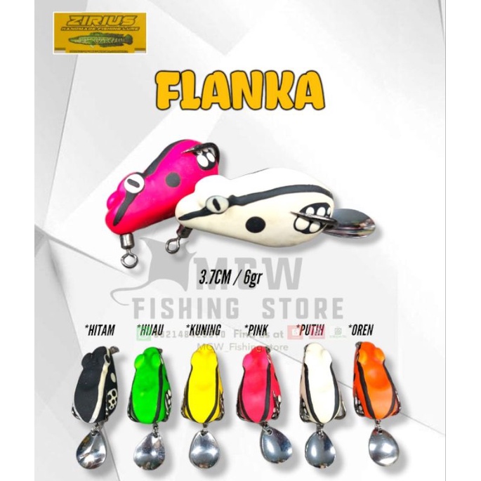 UMPAN CASTING SOFT FROG ZIRIUS FLANKA