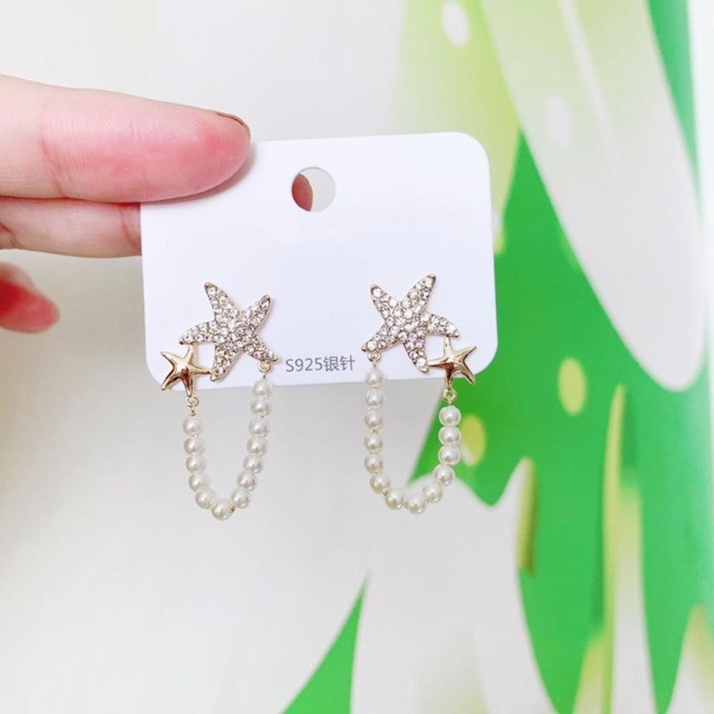 Mxbeauty Anting Wanita Peri Temperamen Perancis Elegan Fashion Bintang Manis Ear Stud