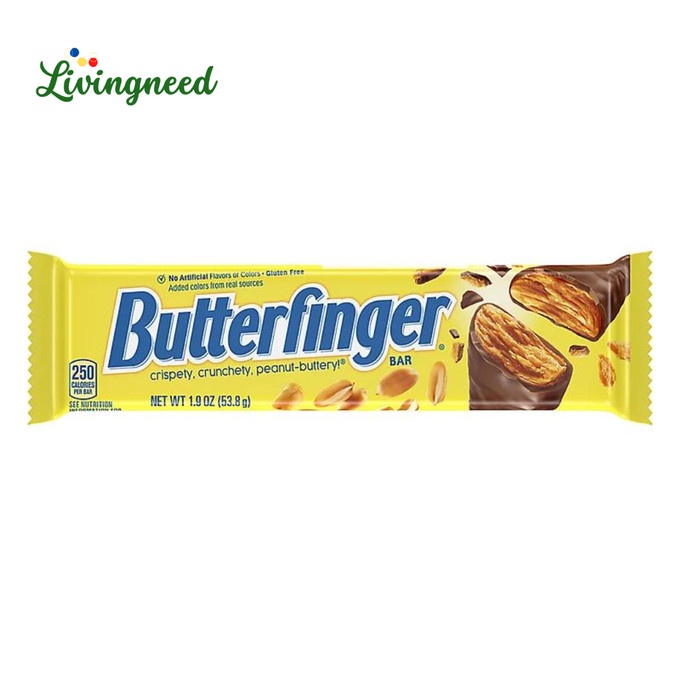 

Widyatmogrosir - Butterfinger Peanut Buttery Chocolate Bar 53.8Gr Snack Import