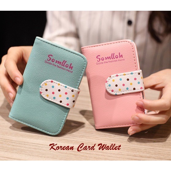 

TERJAMIN Korean Card Wallet 20 Slot (Muat 20 kartu, bahan kulit sintetis halus) Code 5189