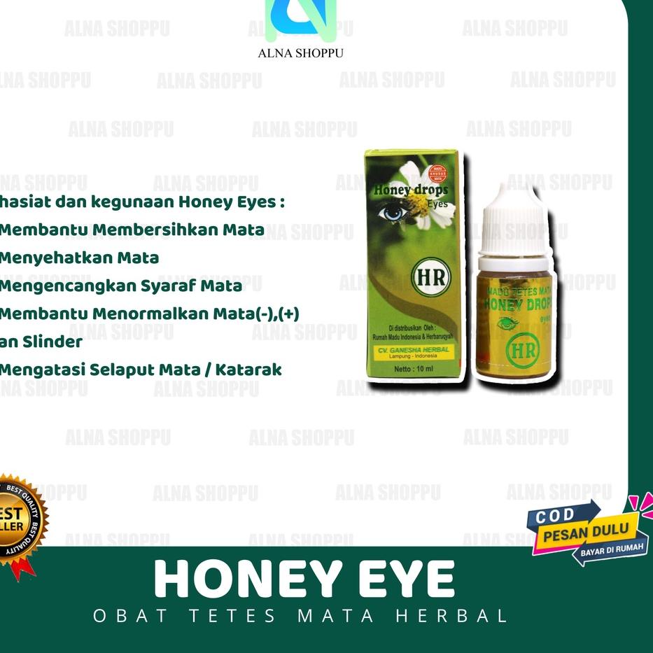 [RA3]Honey Eyes Obat Tetes Mata Herbal Ampuh di Apotik untuk mata minus silinder plus katarak glauko