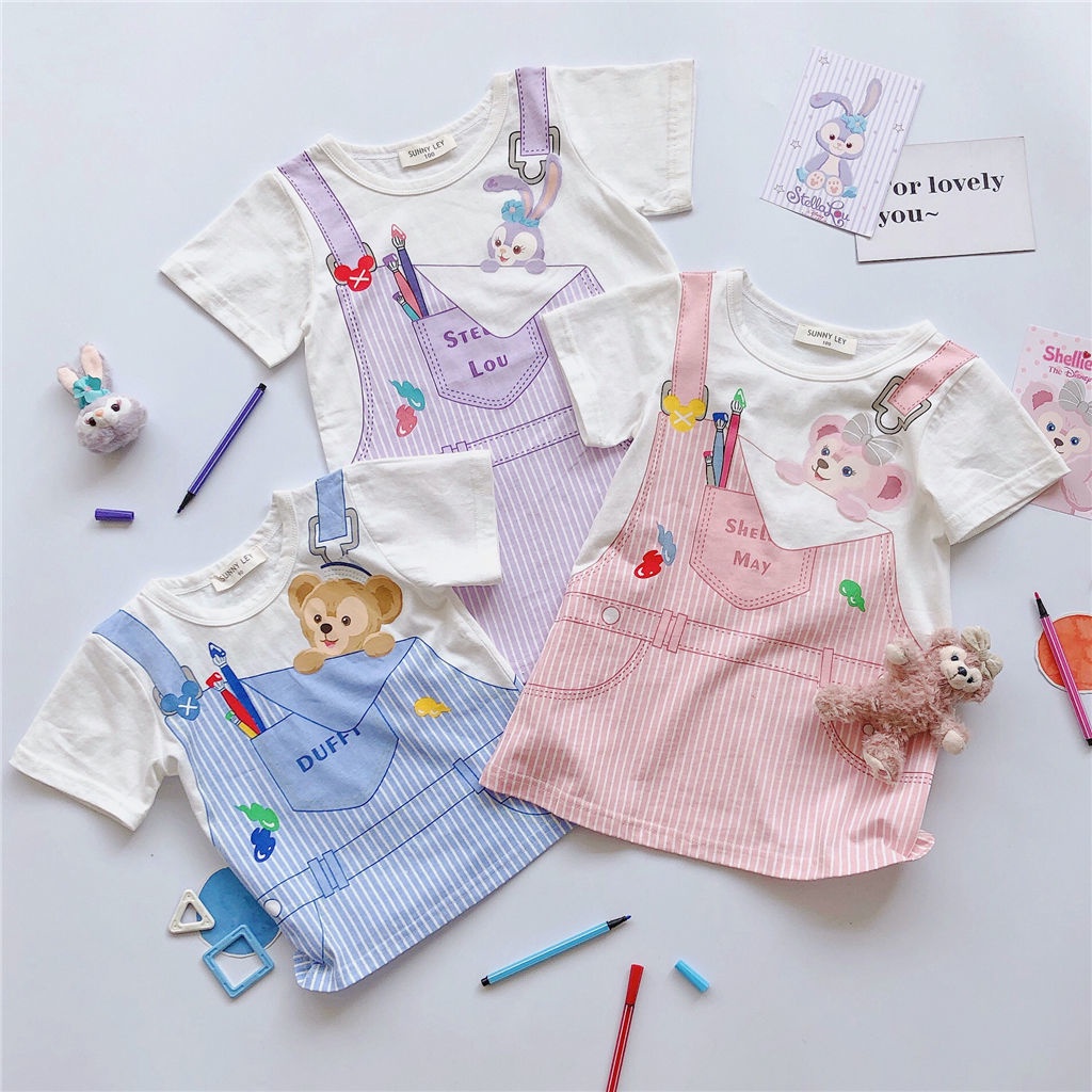 [Princess Kesli] Size 90-140 Baju anak perempuan motif kartun/Kaos anak perempuan 1-9 tahun Gaun anak Dres Kaos bayi anak perempuan