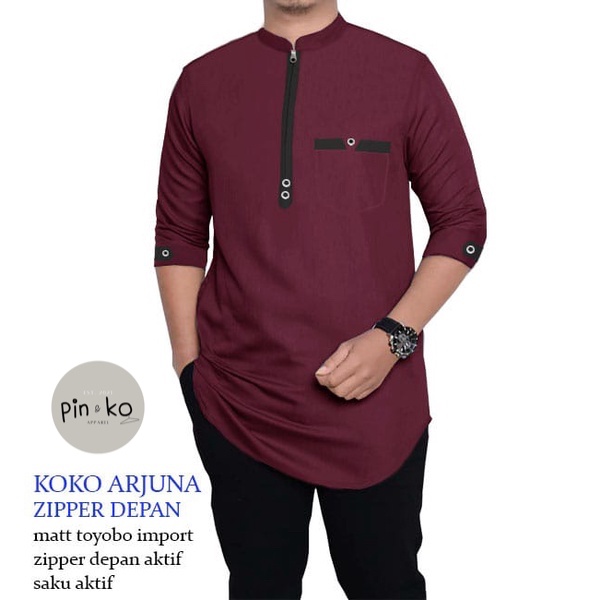 PIK - Koko Kurta Arjuna S, M, L, XL, XXL, 3XL / KOKO TERBARU 2021/ BAJU KOKO PRIA JUMBO/ BAJU MUSLIM PRIA/ KOKO MURAH