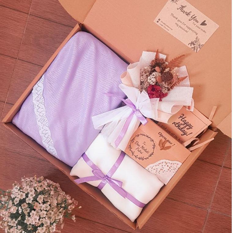 

[A[88 ✓] Hampers Mukena / Hampers Hijab / Mukena Travel / Mukena Renda / Hampers Buket-kekinian