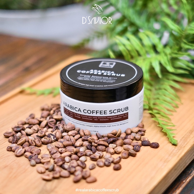 DSAVIOR BODY SCRUB ARABICA COFFE SCRUB D’SAVIOR / SCRUB PENCERAH BADAN 200 gram