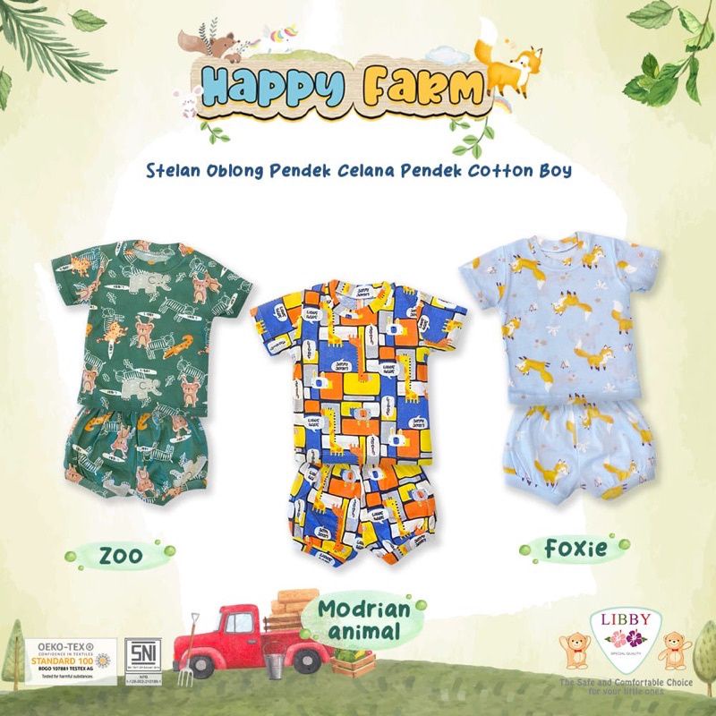 Libby Stelan Pendek Cotton/Stelan tidur