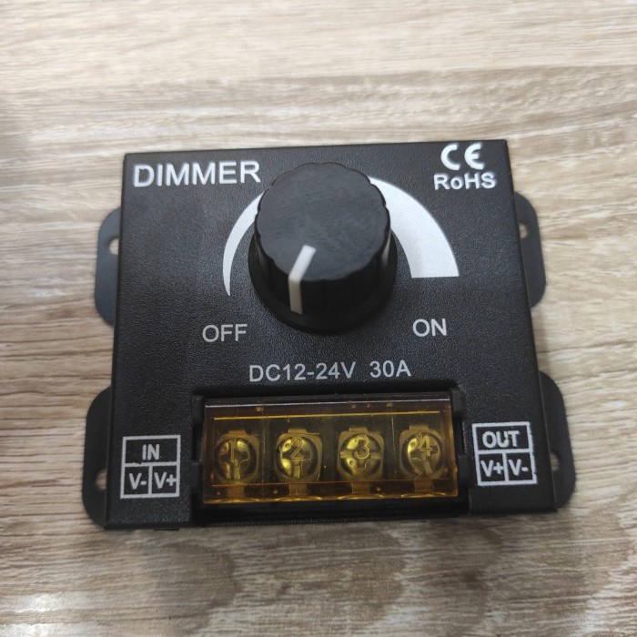 Dimmer Lampu Dc 12V 24V 30A / Dimmer Lampu Led Strip