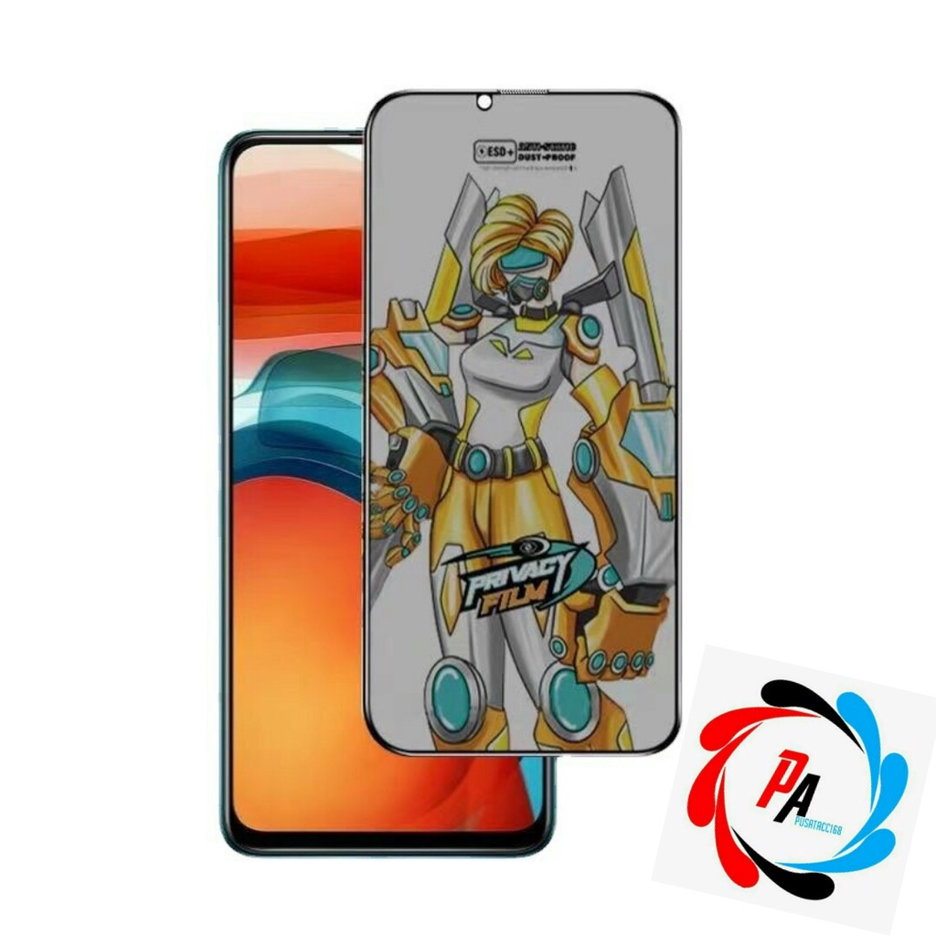 Anti static tempered glass tg anti gores kaca spy privacy anti spy