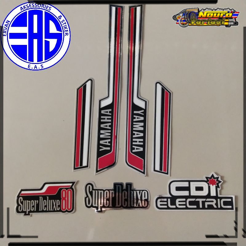 Striping Yamaha V80 Super Deluxe body standar berkualitas