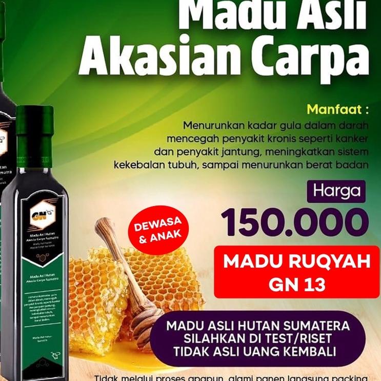 

Trend Madu ruqyah gn13 gn 13 gus nur original - GN 13 - madu murni gn tiga belas gn13 premium untuk anak dan dewasa asli hutan akasia FG3!!
