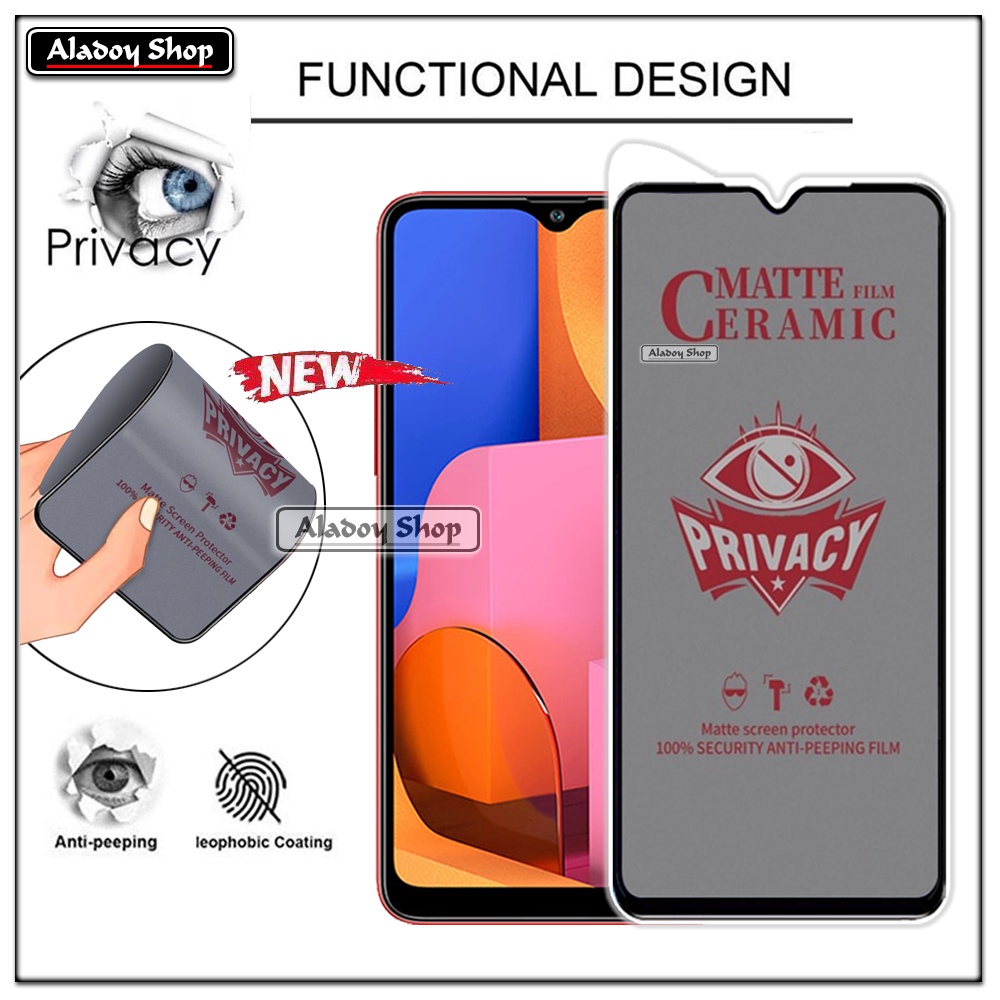 PAKET 2IN1 Anti Gores Privacy Samsung A20S + Tempered Glass Kamera