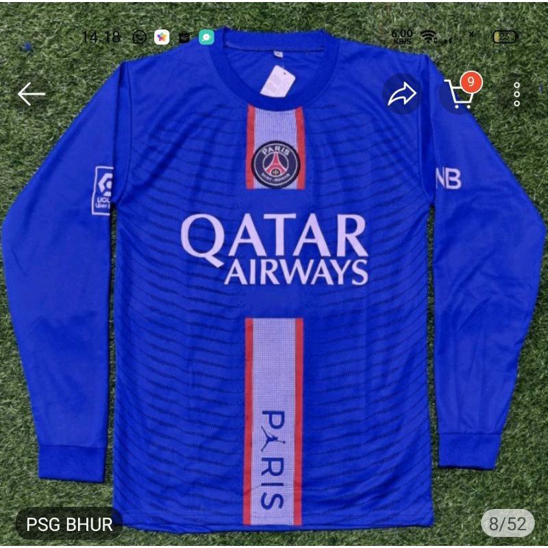 baju bola lengan.panjang jangkis