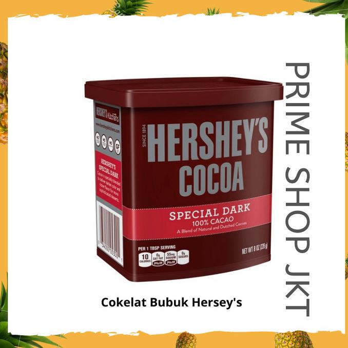 

Hersheys Cocoa Special Darik 100% Cocoa Dutched 226Gr Cokelat Bubuk