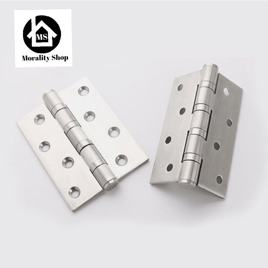 Engsel Jendela Pintu 4 inch Stainless 304 Engsel Pintu Kupu Kupu HD Stainless Steel Window Door Hinge Hinges 4&quot;