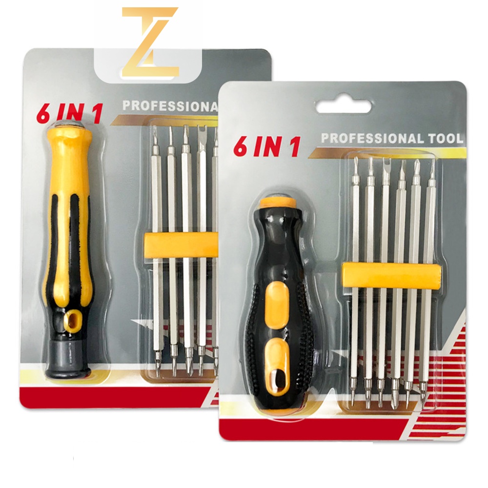 Jual Obeng Two Way / Obeng Bolak Balik Set dg 12 Mata Obeng Plus Minus ...