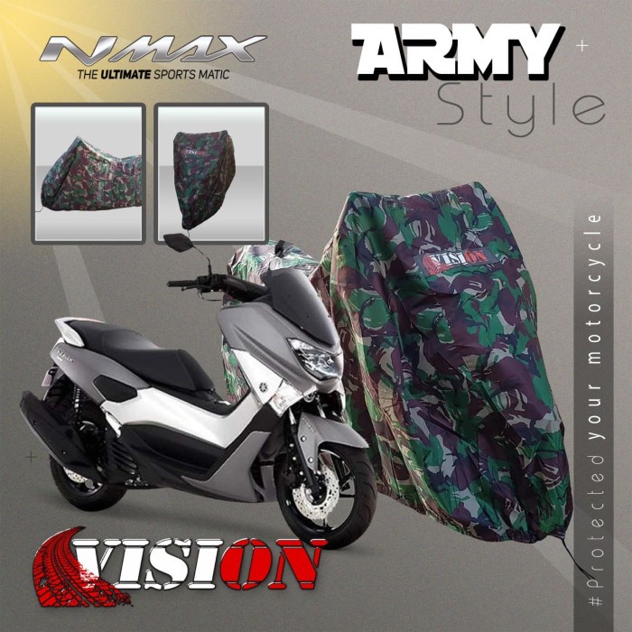 COVER MOTOR VISION ADV PCX CBR NMAX AEROX VARIO BEAT ARMY LORENG 44