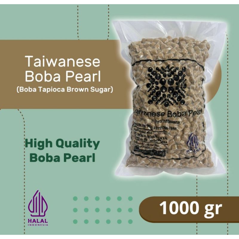 Jual Taiwanese Boba Pearl Boba Tapioka Brown Sugar Shopee Indonesia