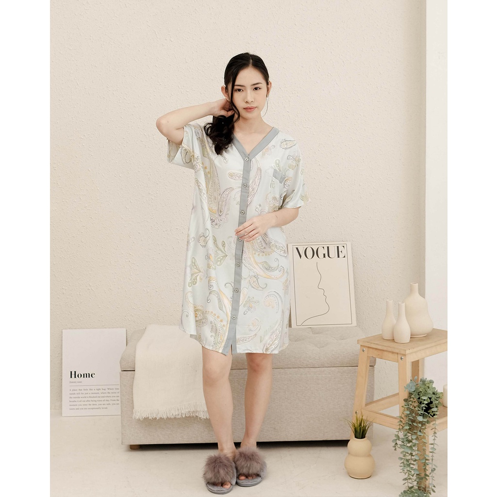 Cielyn - Myandra V Neck Organic Silk Dress