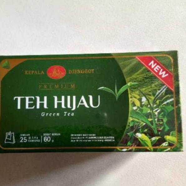 

⇜ Teh hijau Kepala Djenggot Celup 25'S 60 GR ㊨