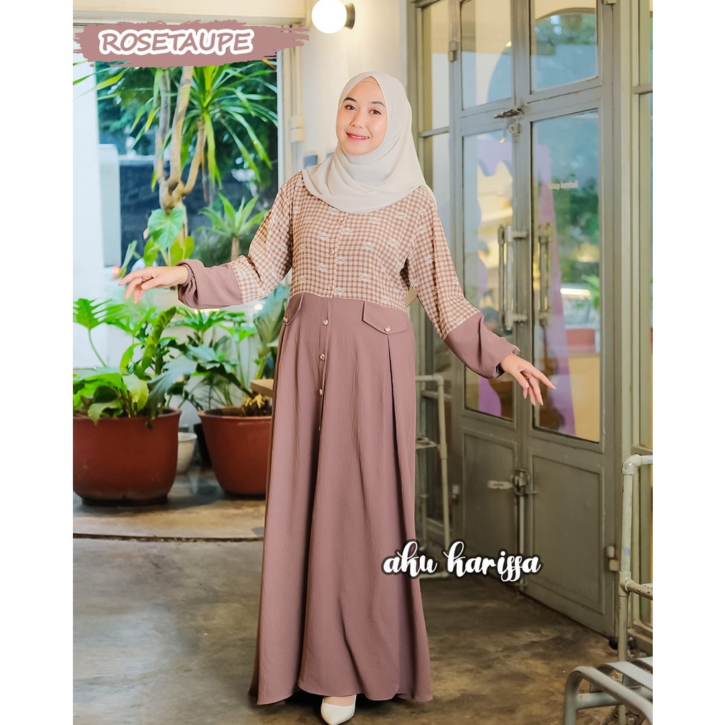 Gamis triona aku karissa dan Serly puspita ori terbaru new model muslim wear