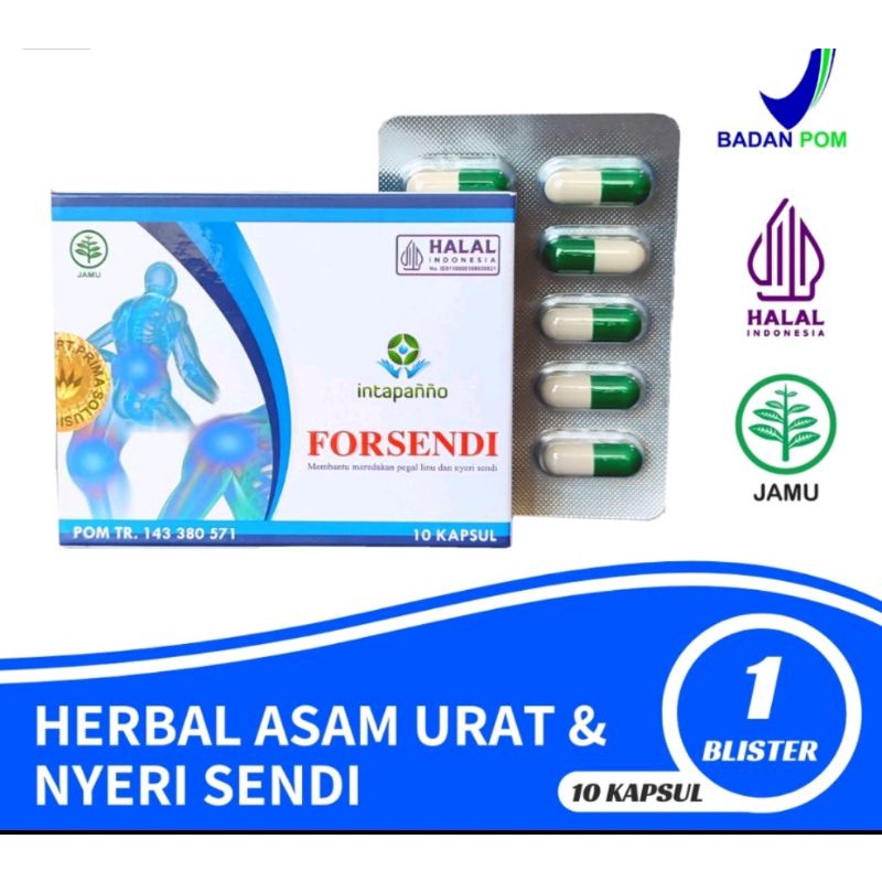 forsendi isi 10 kapsul nyeri sendi sakit pinggang asem urat rematik