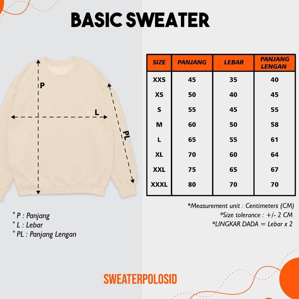 Stok Terbaru SWEPO Basic Sweater Teddy Swepo Bear M-XXL (Pria & Wanita)