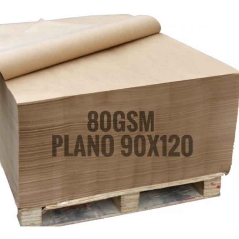 

(G-X4X-➸) 10 Lembar Kertas Samson Coklat 80gsm Ukuran Plano 90x120 Kertas Packing Craft langsung kirim