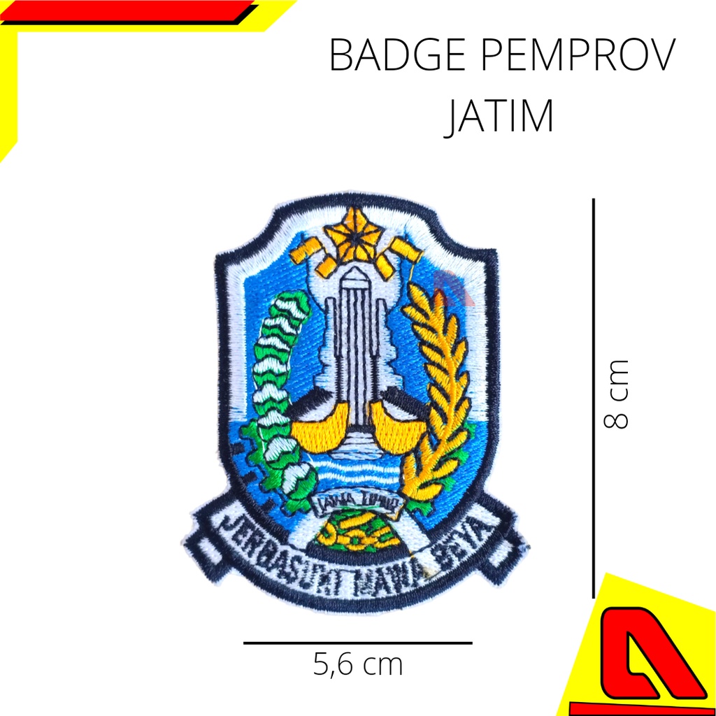 BADGE PEMPROV JAWA TIMUR  / ATRIBUT PNS  / BET SERAGAM ASN BORDIR