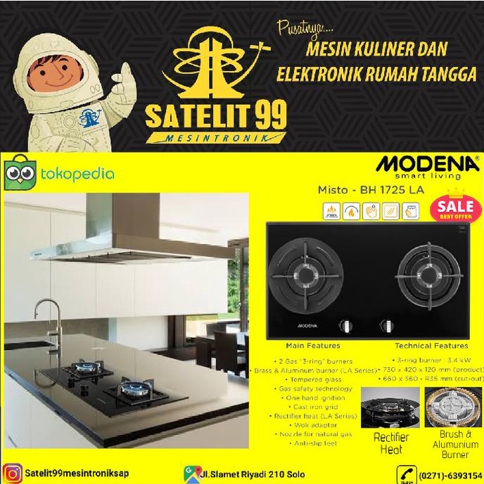 ORDER-KIRIM MODENA BH-1725-LA Kompor Tanam