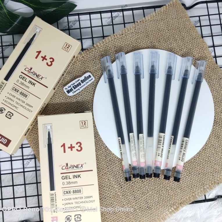 

(New)-W97G» (BELI 12=GROSIR) Pulpen Gel 1+3 Carinex ISI TINTA SEPERTI 4 PCS PULPEN pasti dikirim