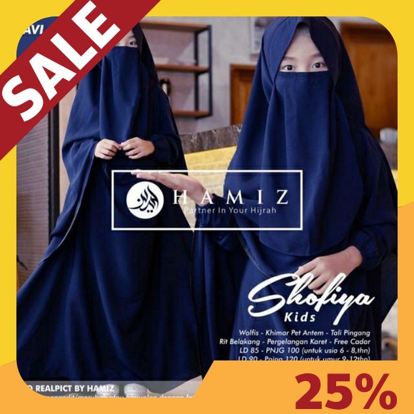 Terbaru  Baju Gamis Syar'I Rania Set Kids 2In1 + Pashmina Instan Usia 7 8 9 Tahun Matt Manggocrepe M